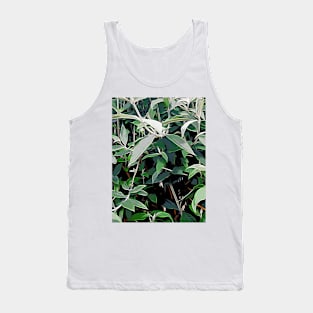 Green Coastal Leaves Tank Top